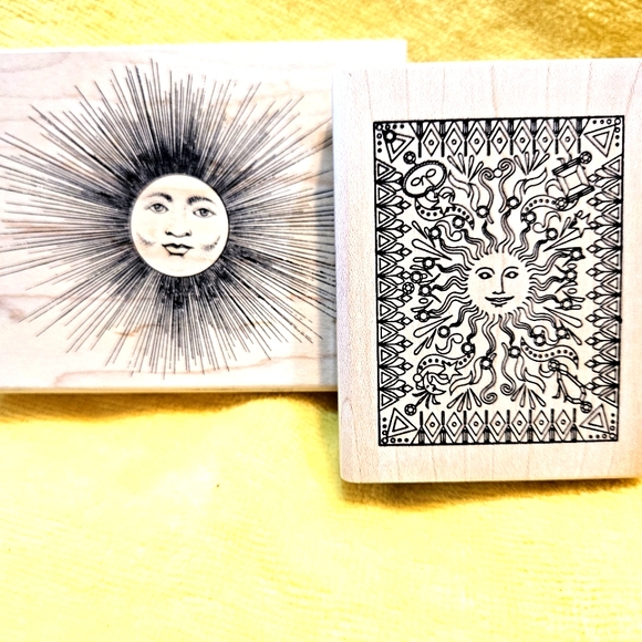 Sun god rubber stamps - Picture 1 of 6